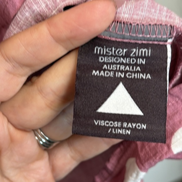 Mister Zimi Pink and White Polka Dot Midi Dress Size 14 - Picture 4 of 7